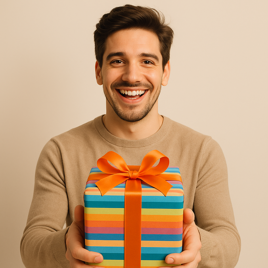 Людина з подарунком